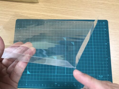 角の部分は斜めに切る